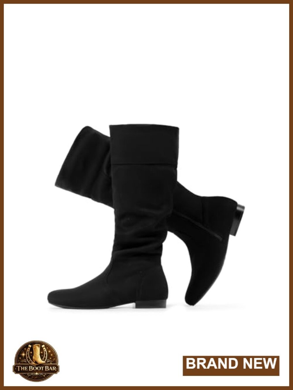 Wide Calf Knee High Faux Suede Boots